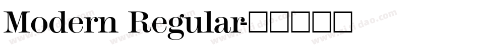 Modern Regular字体转换